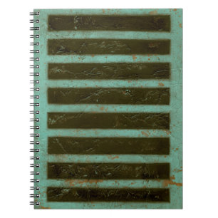 Contemporary Turquoise Air Grate Notebook