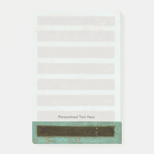 Contemporary Turquoise Air Grate Post-it Notes (Front)
