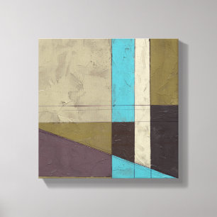 Contemporay Minimalist Painting with Deep Colour Canvas Print