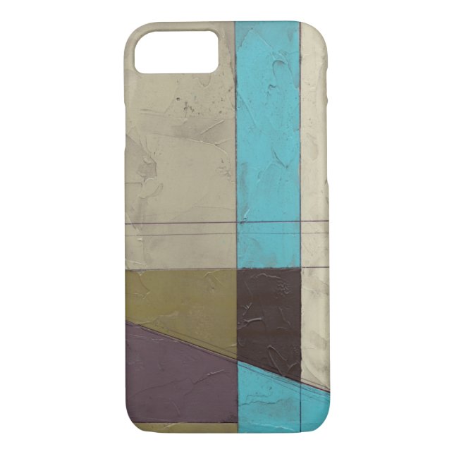 Contemporay Minimalist Painting with Deep Colour Case-Mate iPhone Case (Back)