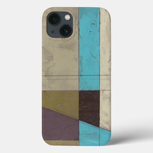 Contemporay Minimalist Painting with Deep Colour Case-Mate iPhone Case (Back)