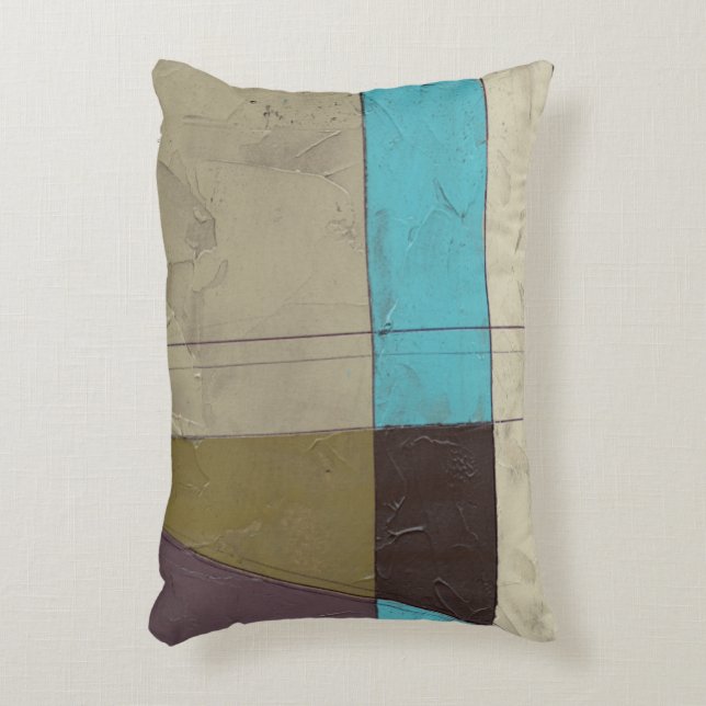 Contemporay Minimalist Painting with Deep Colour Decorative Pillow (Front(Vertical))