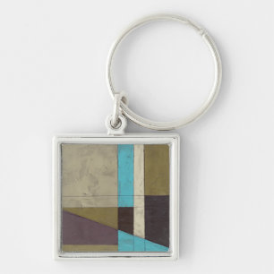 Contemporay Minimalist Painting with Deep Colour Keychain