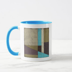 Contemporay Minimalist Painting with Deep Colour Mug