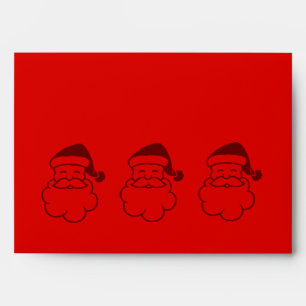 contempory father christmas design envelope