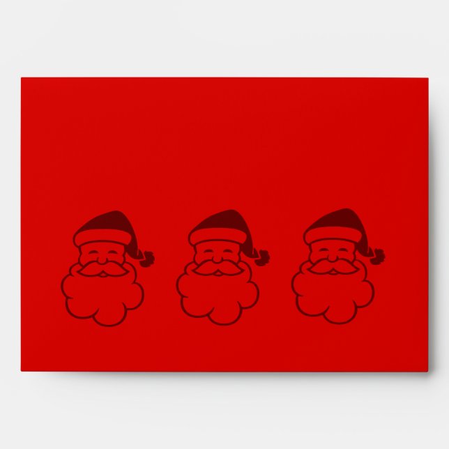 contempory father christmas design envelope (Front)