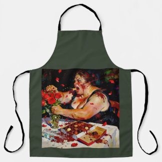 Contempt for Red Roses – A Portrait of Raw Anger Apron