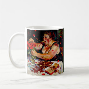 Contempt for Red Roses – A Portrait of Raw Anger Coffee Mug