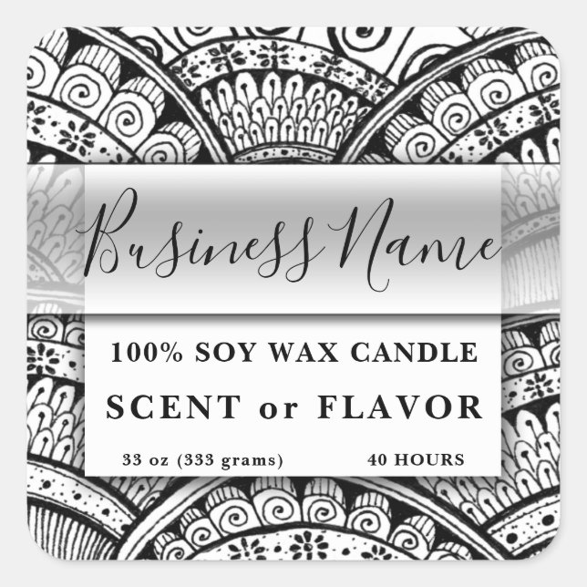 Conteneur alimentaire Étiquette Ethnic Exotic Blac (Devant)