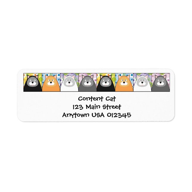 Content Cat Address Label (Front)