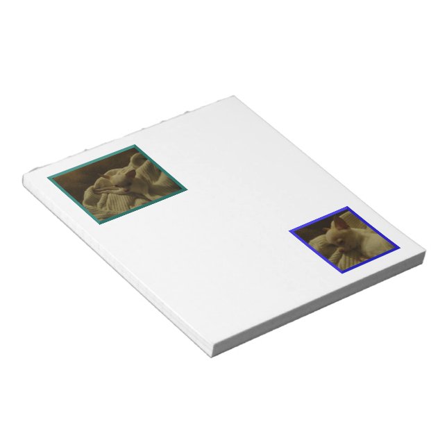 Content Chihuahua Puppy Notepad (Angled)