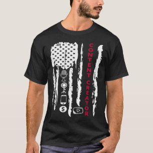 Content Creator blogger vlogger influencer America T-Shirt