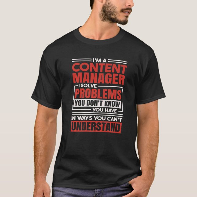 Content Manager T-Shirt (Front)