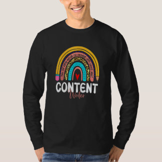 Content Writer Rainbow News Media Production Commu T-Shirt