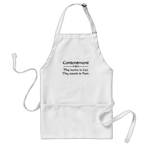 Contentment thy name is cat standard apron