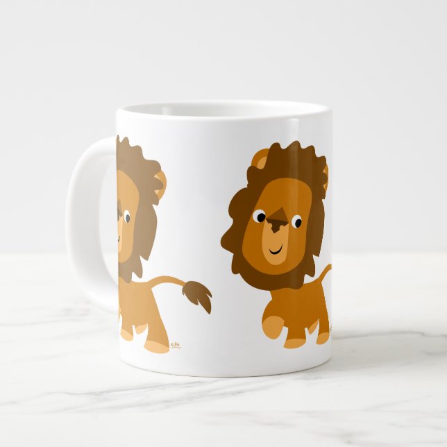 Contenu du dessin mignon Lion Jumbo Mug (Devant gauche)