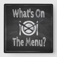 Contenu du menu Horloge murale