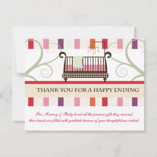 Contes de carte de remerciements de huche