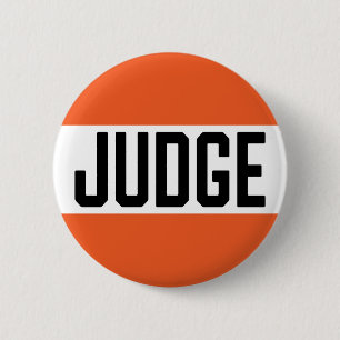 Contest Judge Badge 2 Inch Round Button