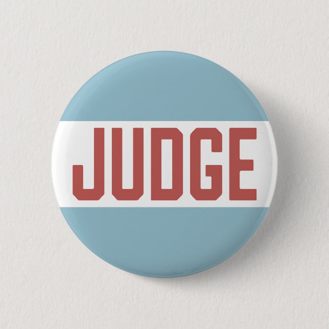 Contest Judge Badge 2 Inch Round Button (Front)