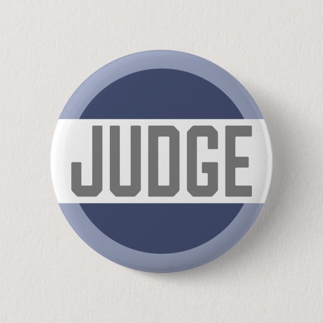 Contest Judge Mock Trial Badge 2 Inch Round Button (Front)