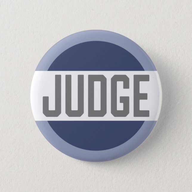Contest Judge Mock Trial Badge 2 Inch Round Button (Front)