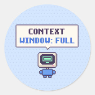 Context Window: Full Funny AI Pixel Sticker