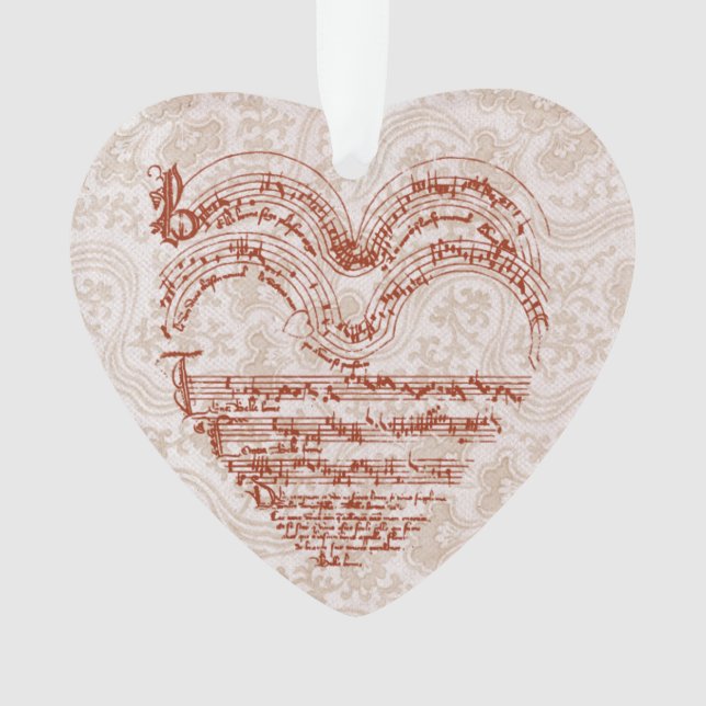 Contexte floral de coeur de manuscrit médiéval de (devant)
