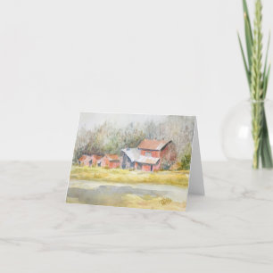 "Contexture"--Fall Woods & Barns Holiday Card