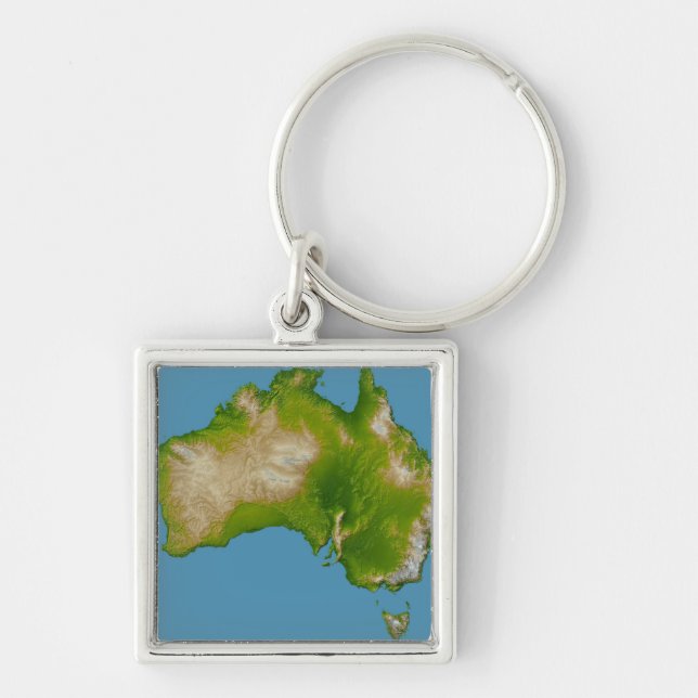 Continent of Australia Keychain (Front)