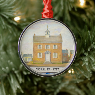 Continental Congress in York Metal Ornament