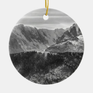 Continental Divide Rocky Mountains National Park Ceramic Ornament