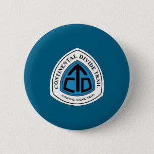 Continental Divide Trail Sign Usa _1 2 Inch Round Button