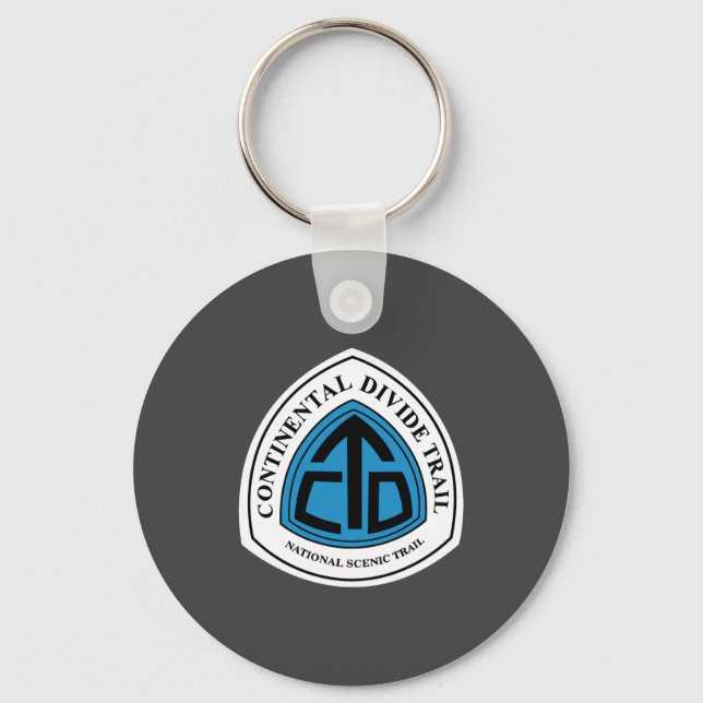 Continental Divide Trail Sign Usa _1  Keychain (Front)