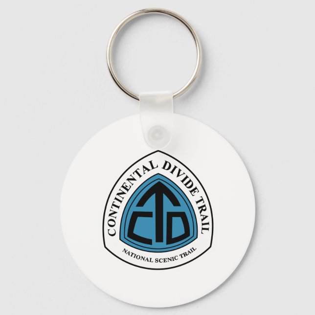 Continental Divide Trail Sign, USA Keychain (Front)