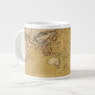Continental Map Large Coffee Mug