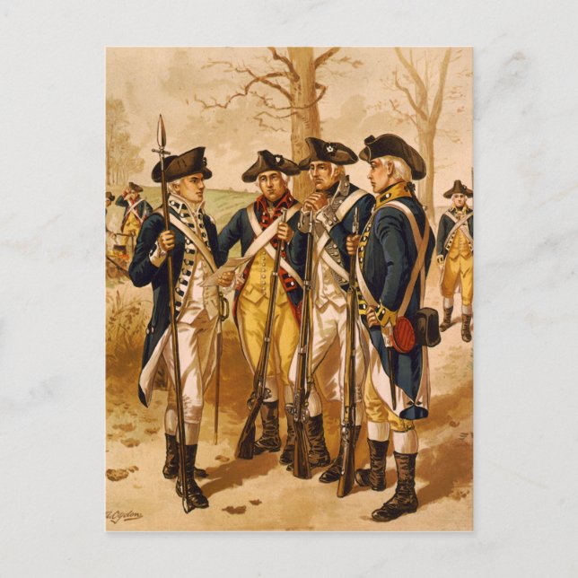 Continental Soldiers by Henry Alexander Ogden Postcard (Front)