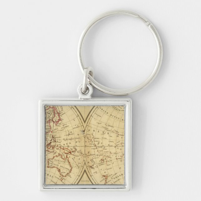 Continents Keychain (Front)