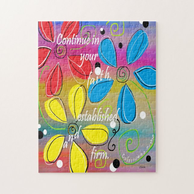 Continue in Your Faith Jigsaw Puzzle (Vertical)