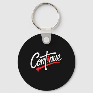 Continue Semicolon Positive Message Mental Health Keychain