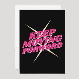 Continuer à avancer - Carte de motivation