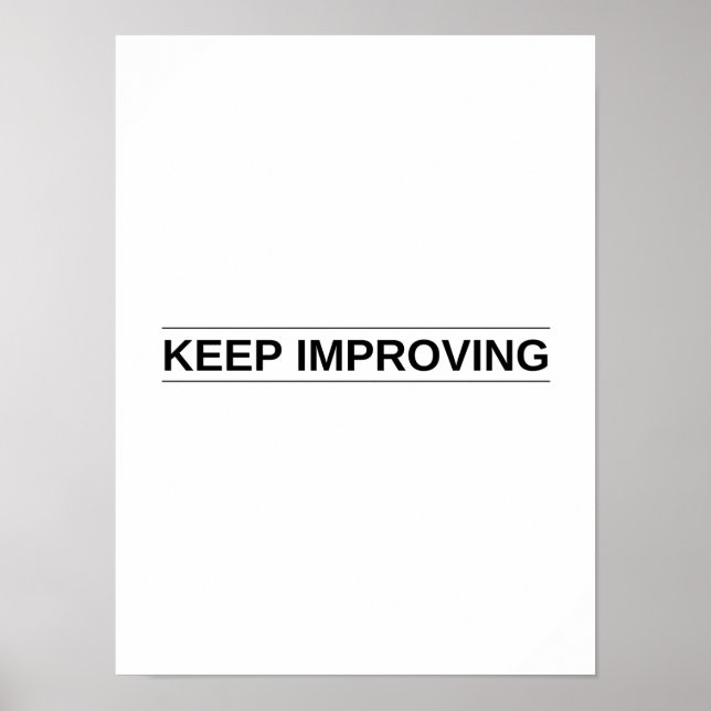 Continuez à améliorer - Poster Motivationnel (Devant)
