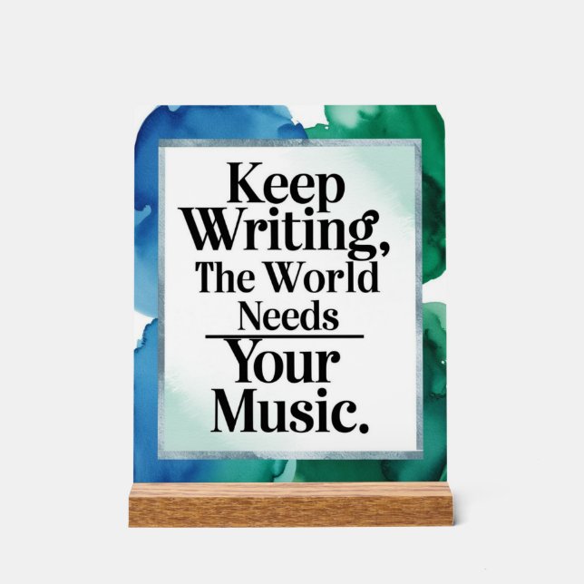 Continuez À Écrire Le Monde A Besoin De Votre Musi (Recto)