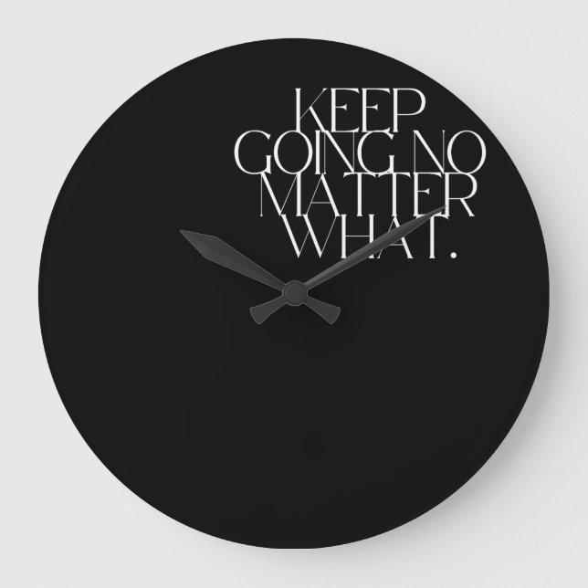 Continuez quoi qu'il arrive horloge (Recto)