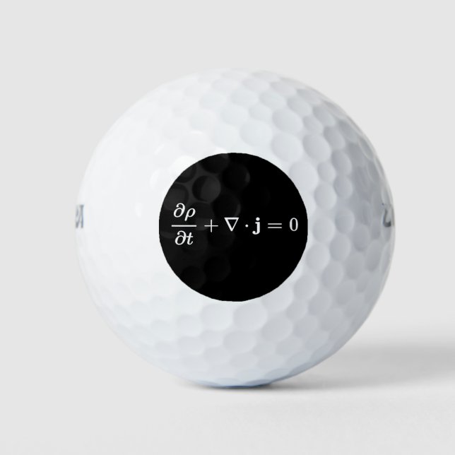 continuity equation all physics fields basics golf balls (Front)