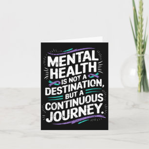 Continuous Journey Mental Health Awareness Prevent Card