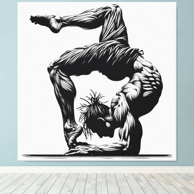 Contortion Canvas Print (Insitu(Wood Floor))