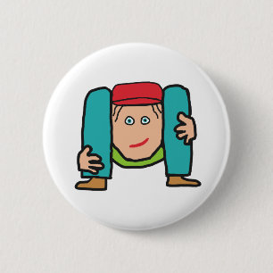 Contortionist 2 Inch Round Button