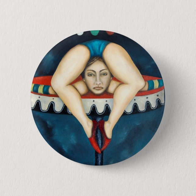 contortionist 2 inch round button (Front)