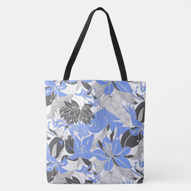 Contour Hawaii Tropical Lily and Protea Beach Bag (Front)